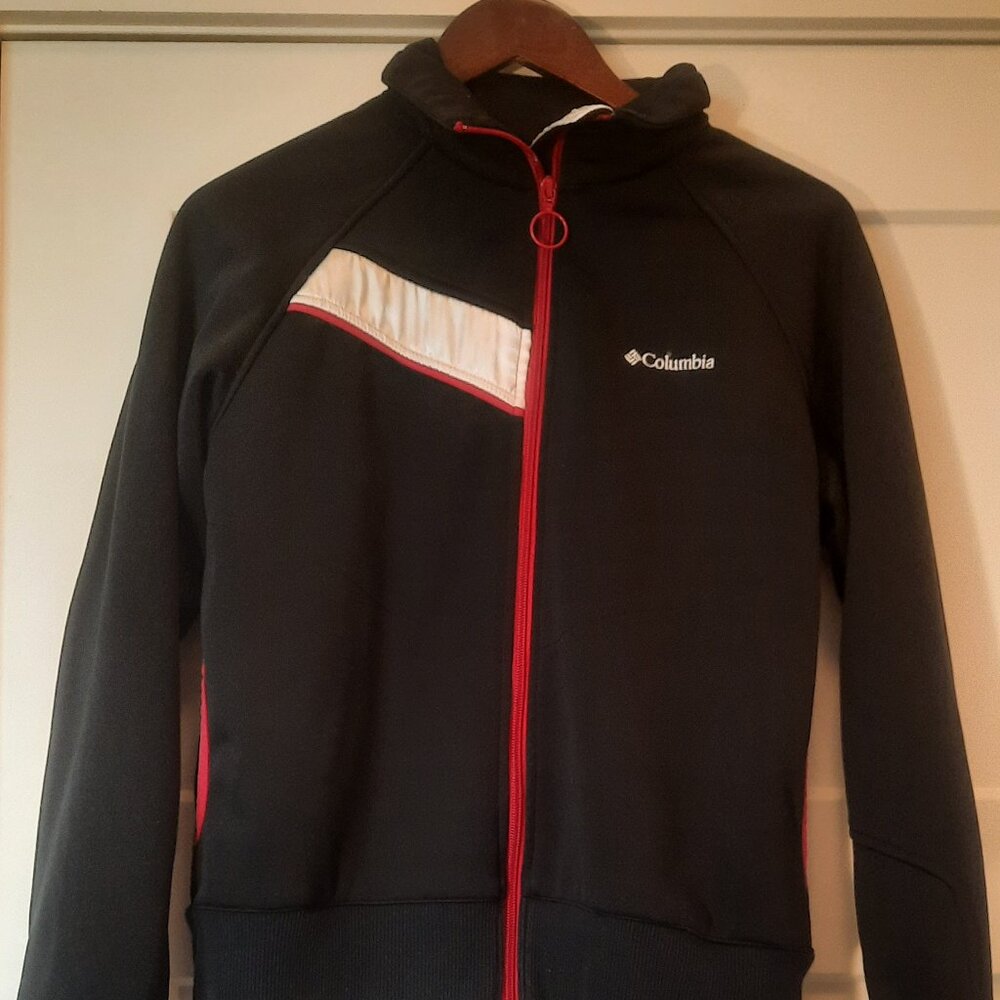 COLUMBIA Women Interchange Zip Track Jumper Sweater Size Large